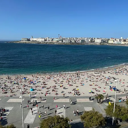 Piso Con Vistas A La Playa De Riazor Апартаменты